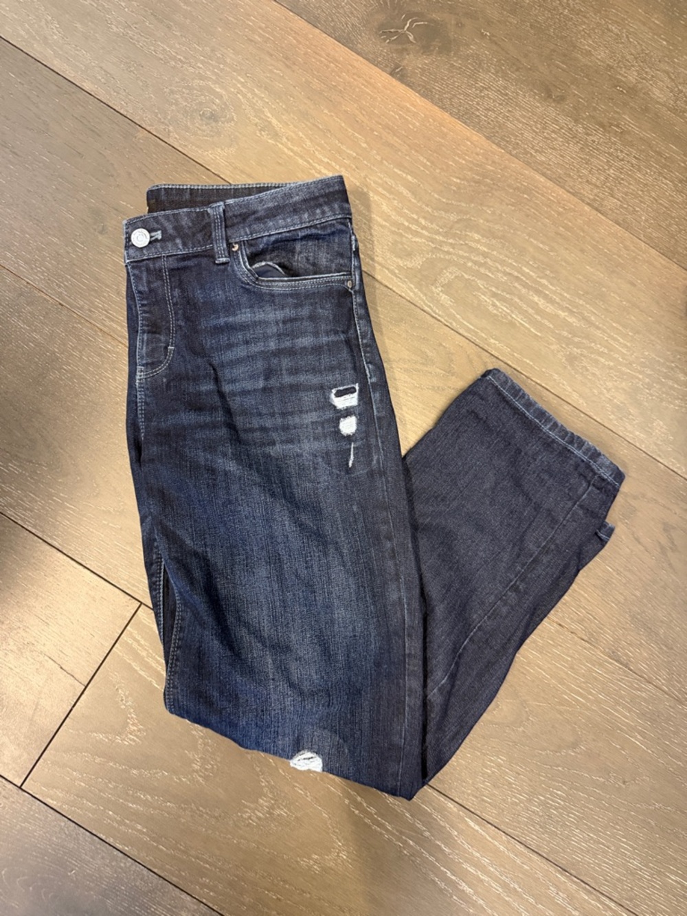 White House Black Market Dark Wash Straight Leg Jeans